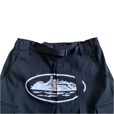 "Alcatraz" Cargo Shorts Black