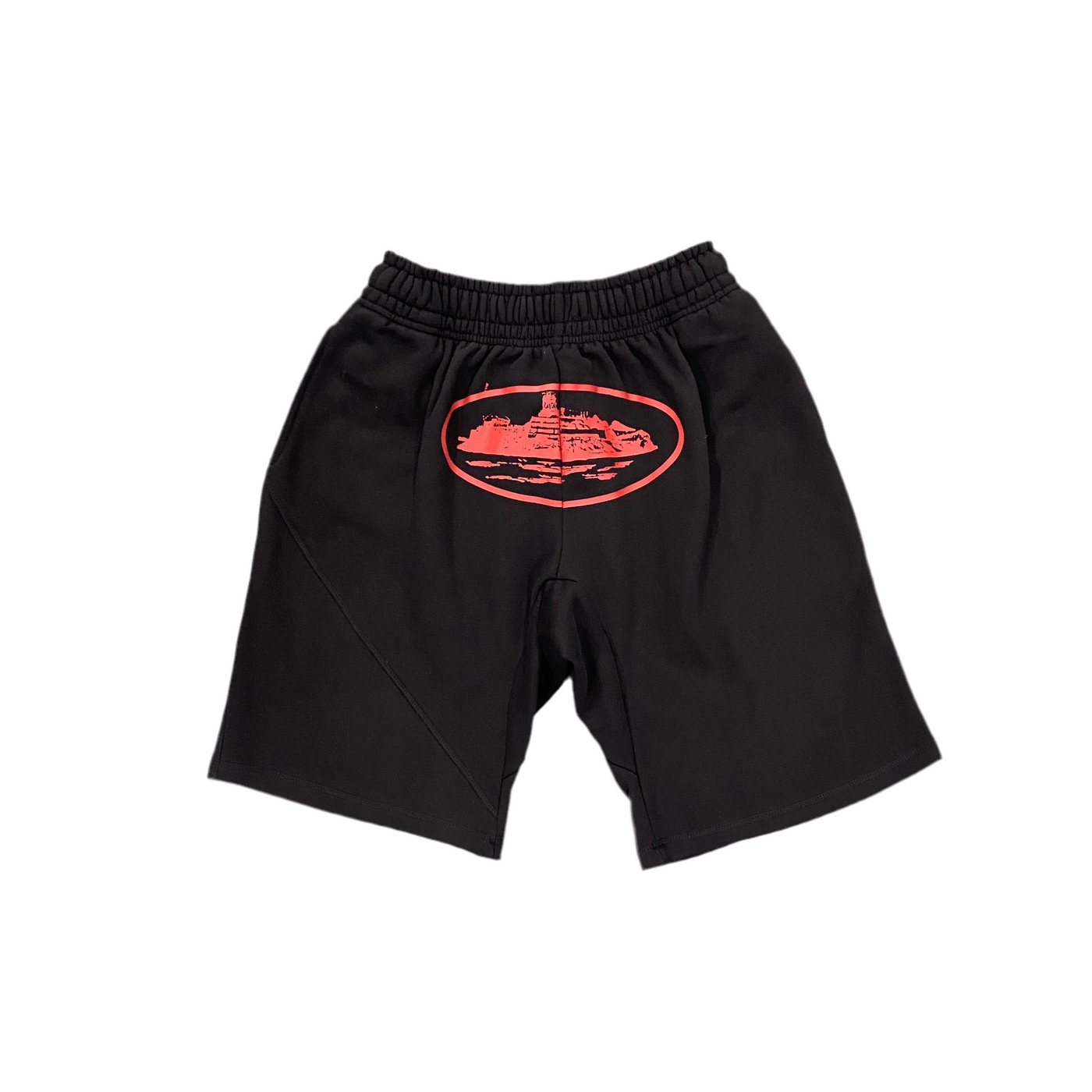 "Alcatraz" Shorts Red on Black